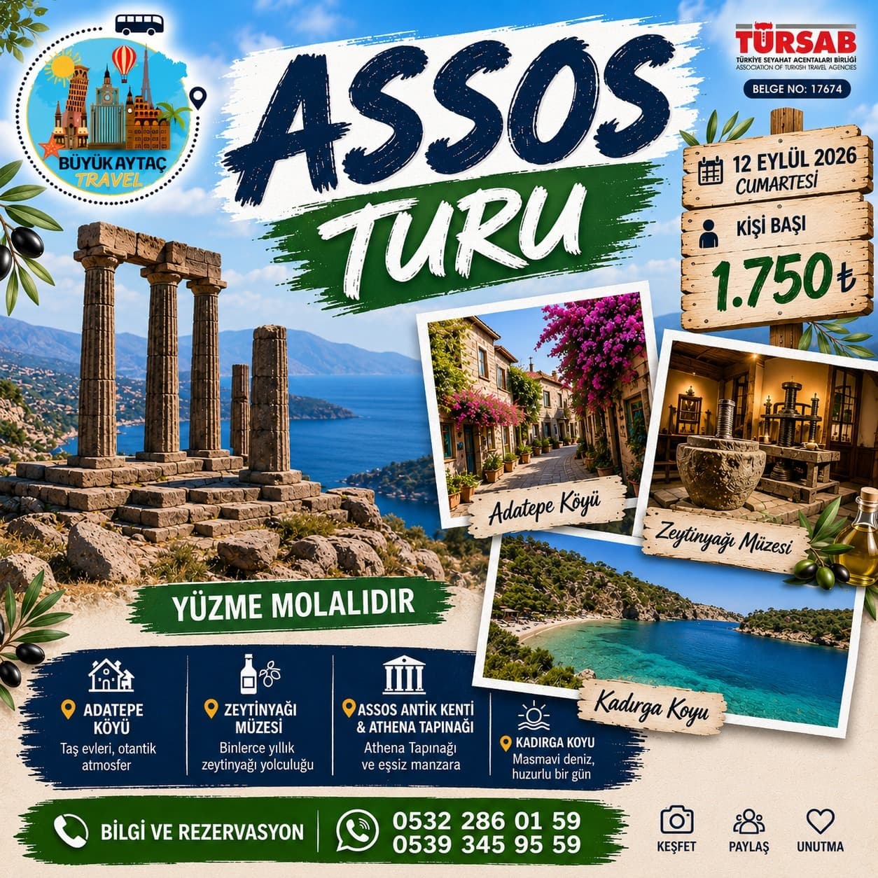 Bozcaada Turu - 12 Eylül 2026