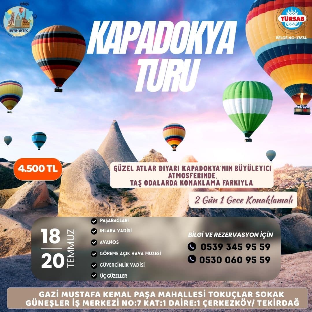 Kapadokya Turu - 3 Gün