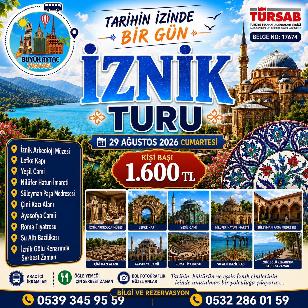 İznik Kültür Turu - 29 Ağustos 2026