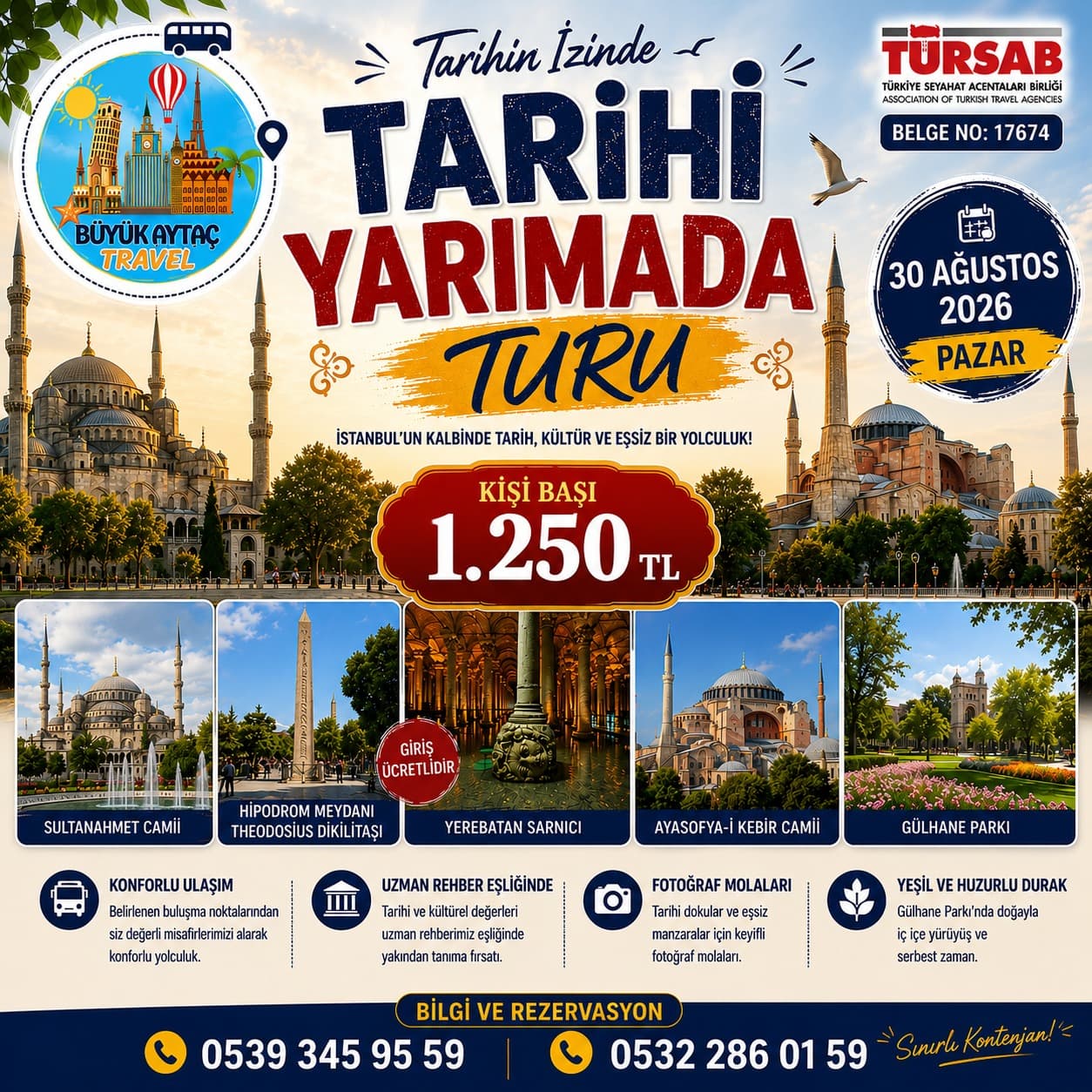 Tarihi Yarımada Turu - 30 Ağustos 2026